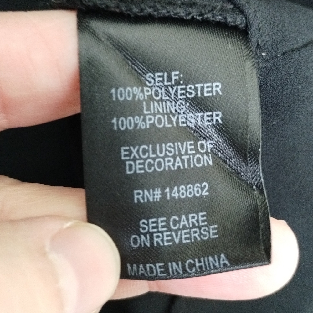 Torrid Black Chiffon Double-Layer Embellished Sle… - image 7